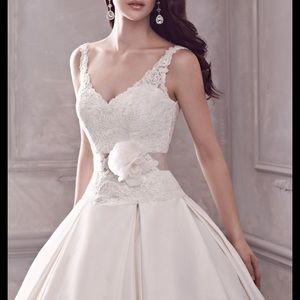 Paloma Blanca Silk Ball Gown 4400